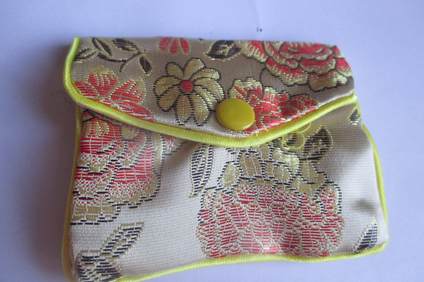 Small silk jewelry pouch