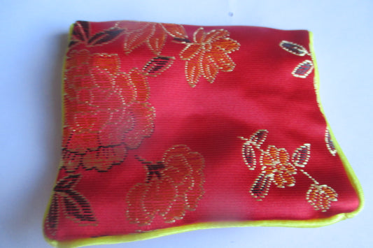 Small silk jewelry pouch