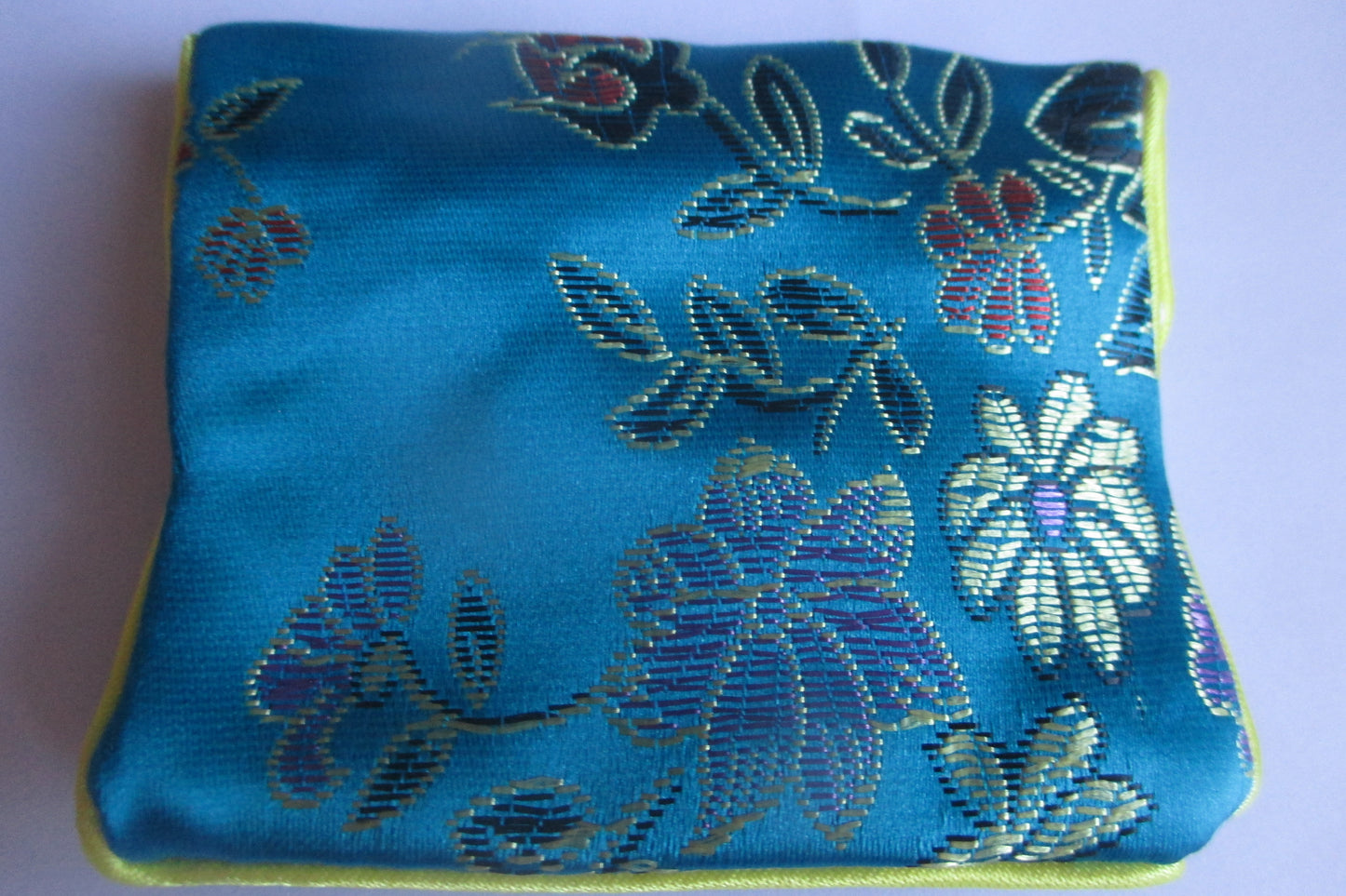 Small silk jewelry pouch