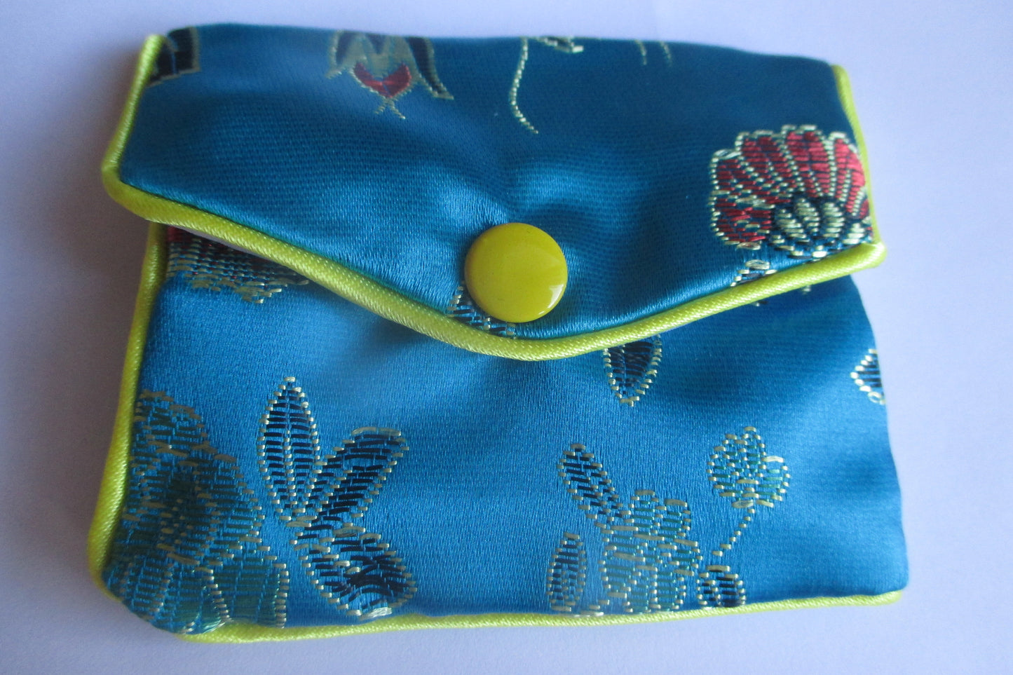 Small silk jewelry pouch