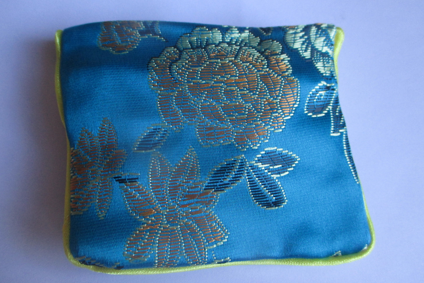 Small silk jewelry pouch