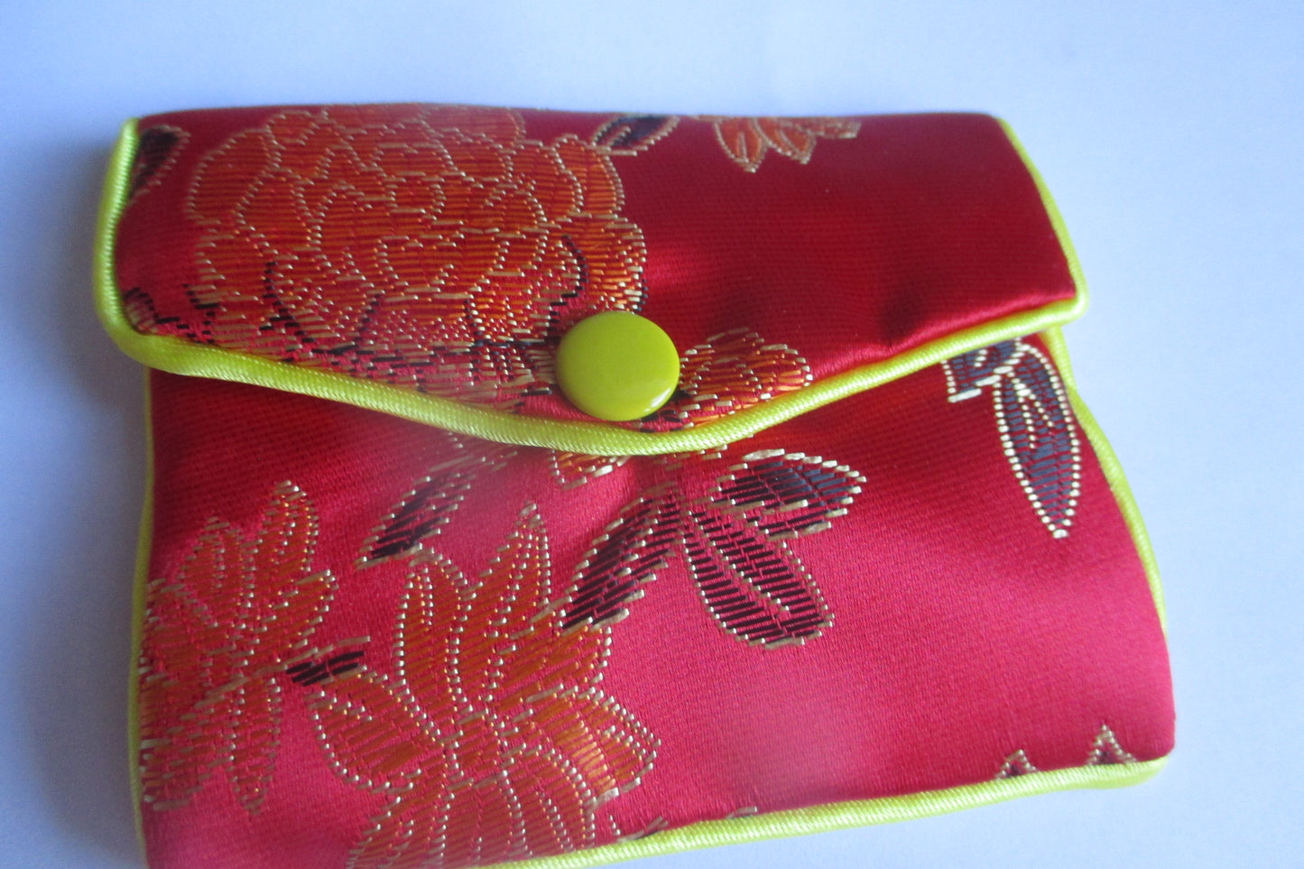 Small silk jewelry pouch