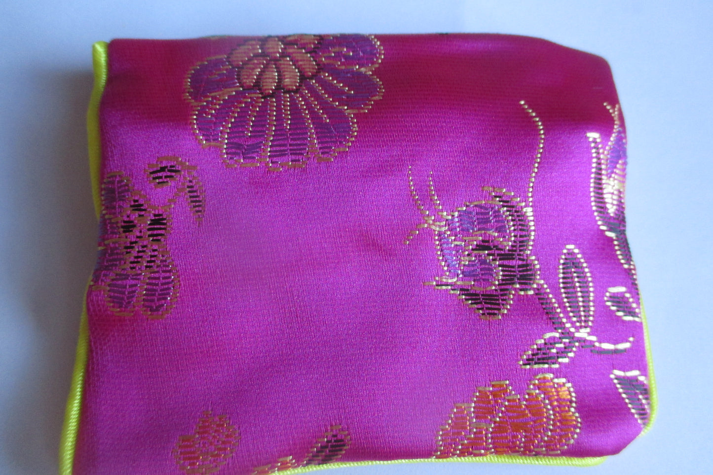 Small silk jewelry pouch