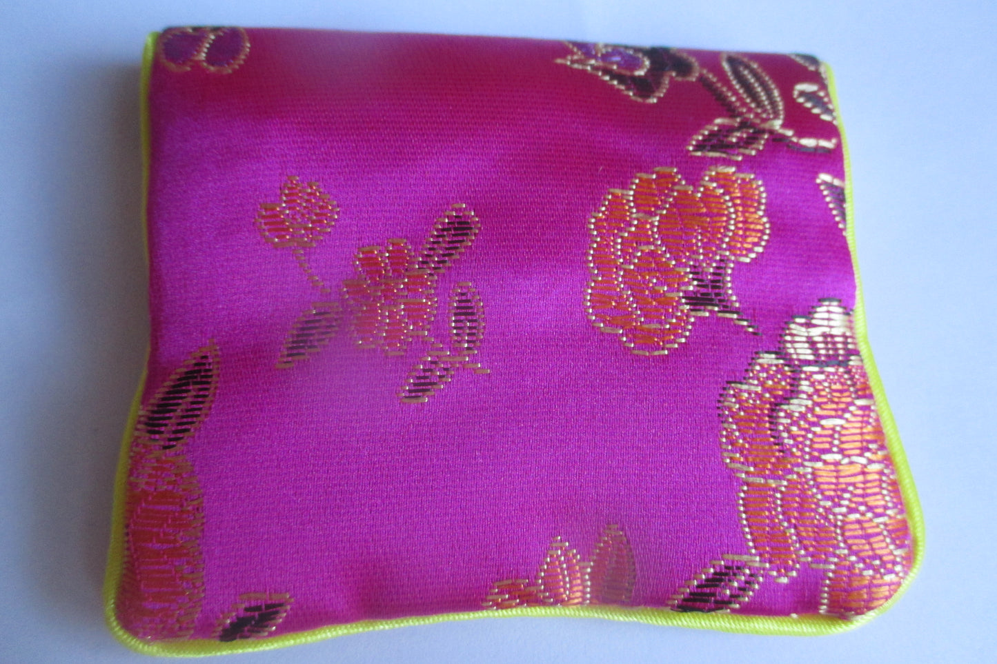 Small silk jewelry pouch