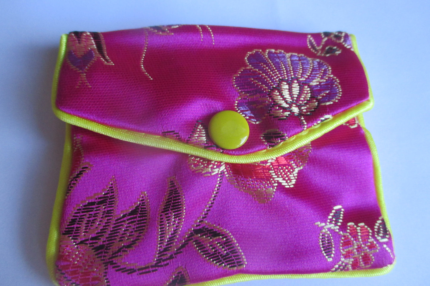 Small silk jewelry pouch