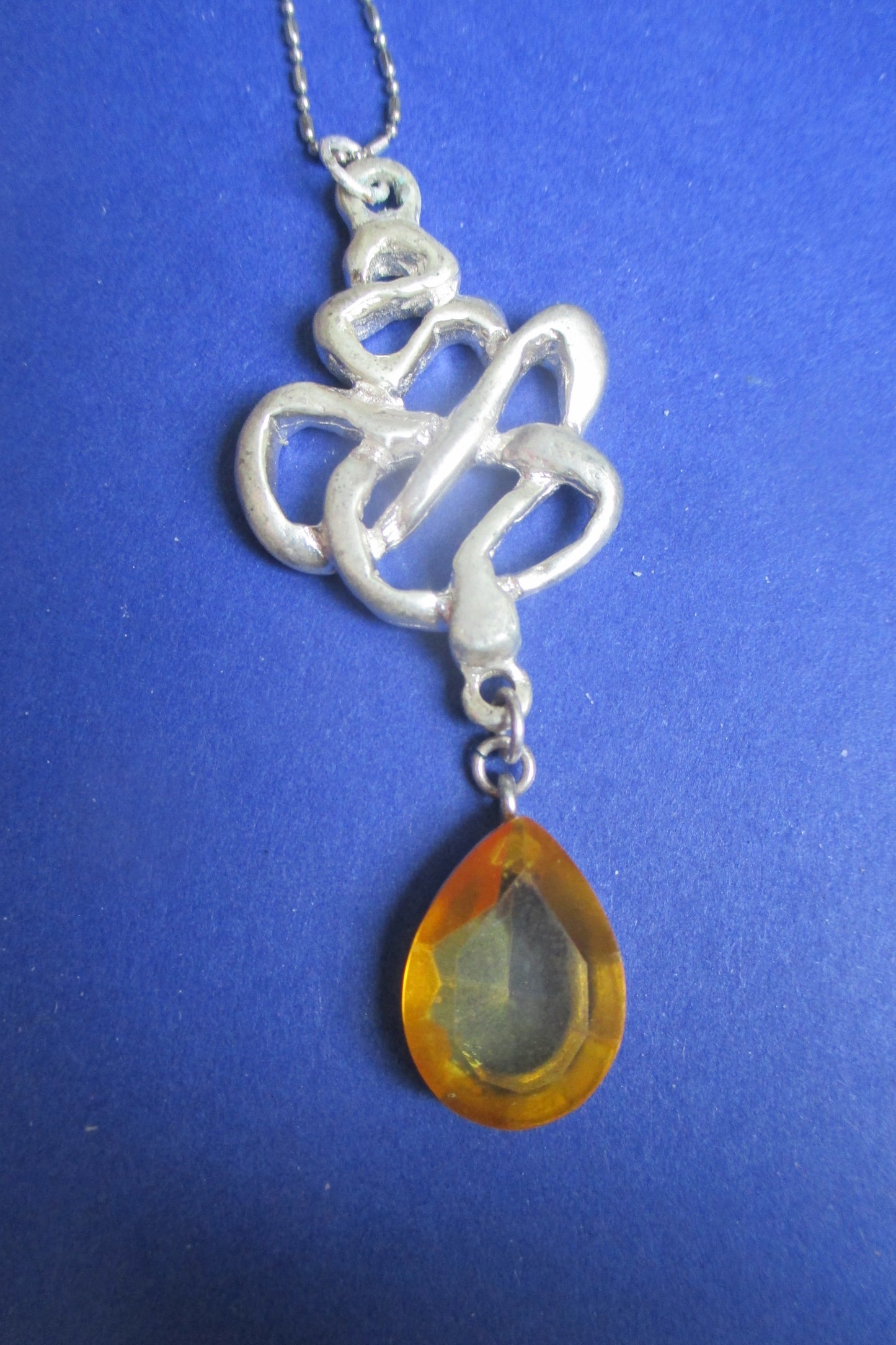 Silver snake pendant