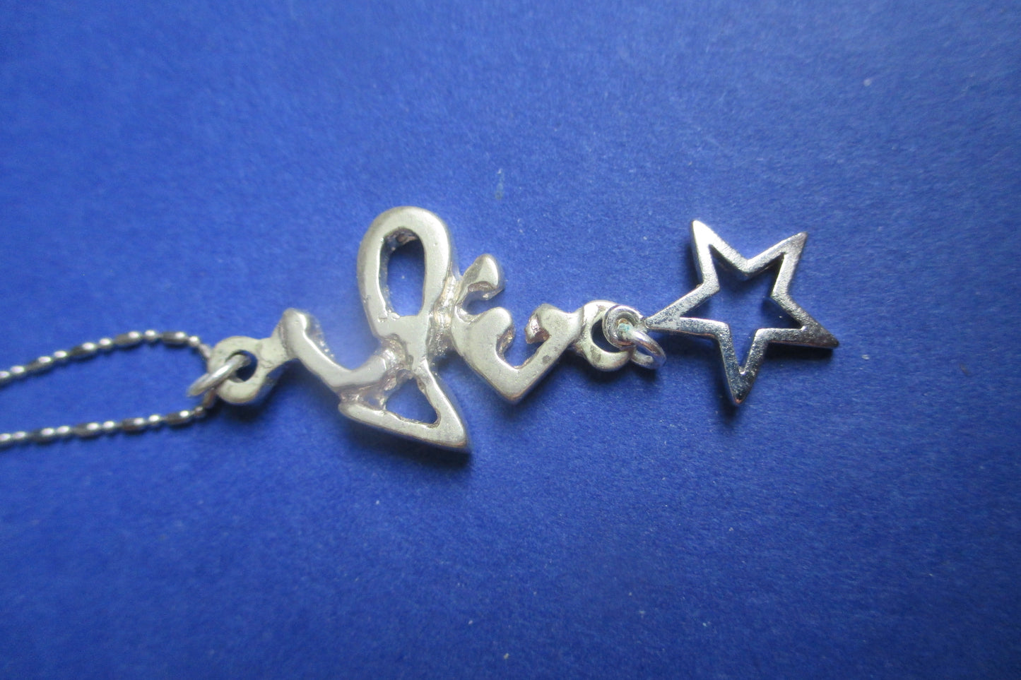 Silver Love and STAR pendant