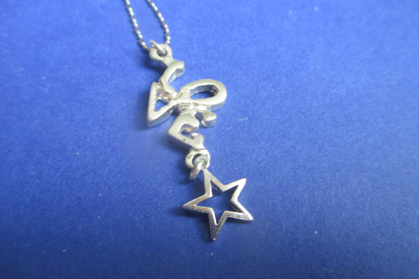 Silver Love and STAR pendant