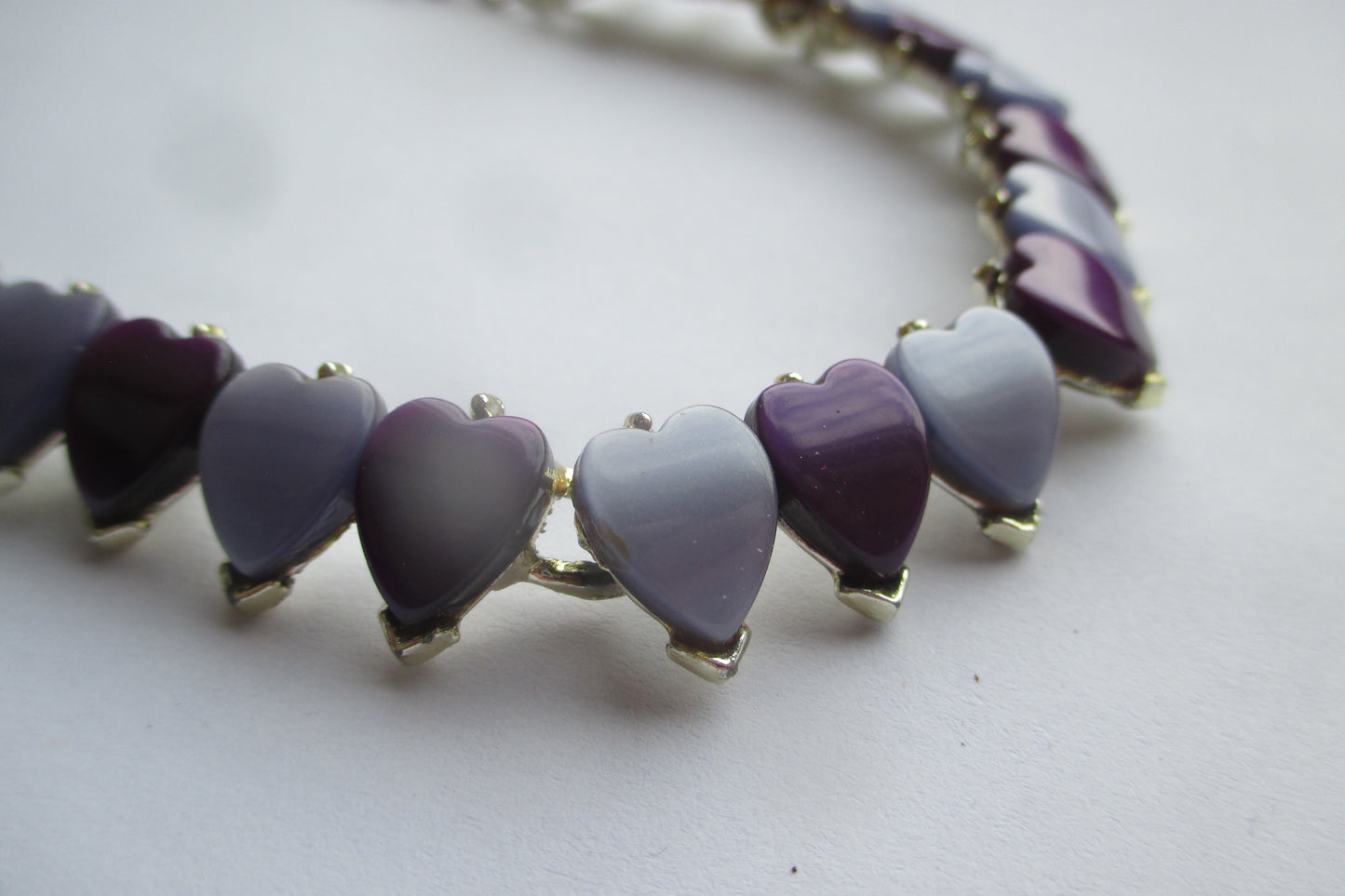 Violet heart necklace