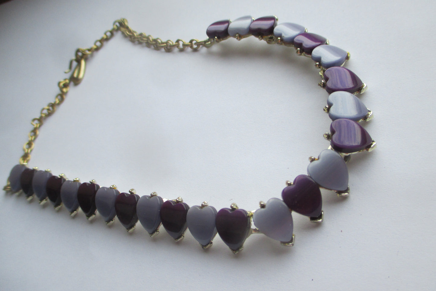 Violet heart necklace