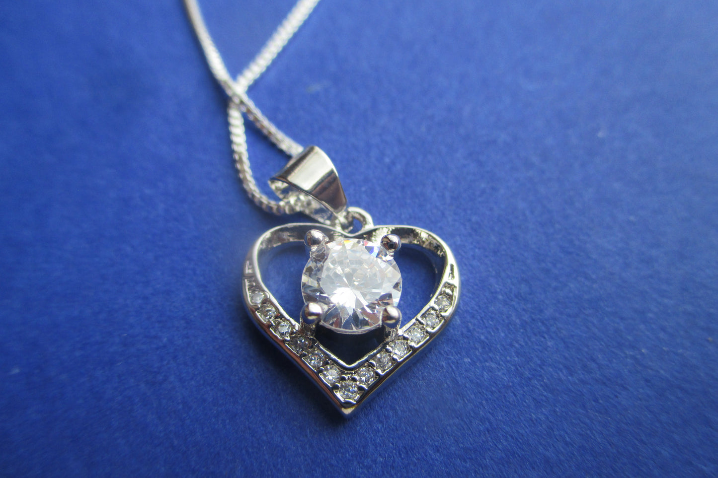 Silver heart pendant