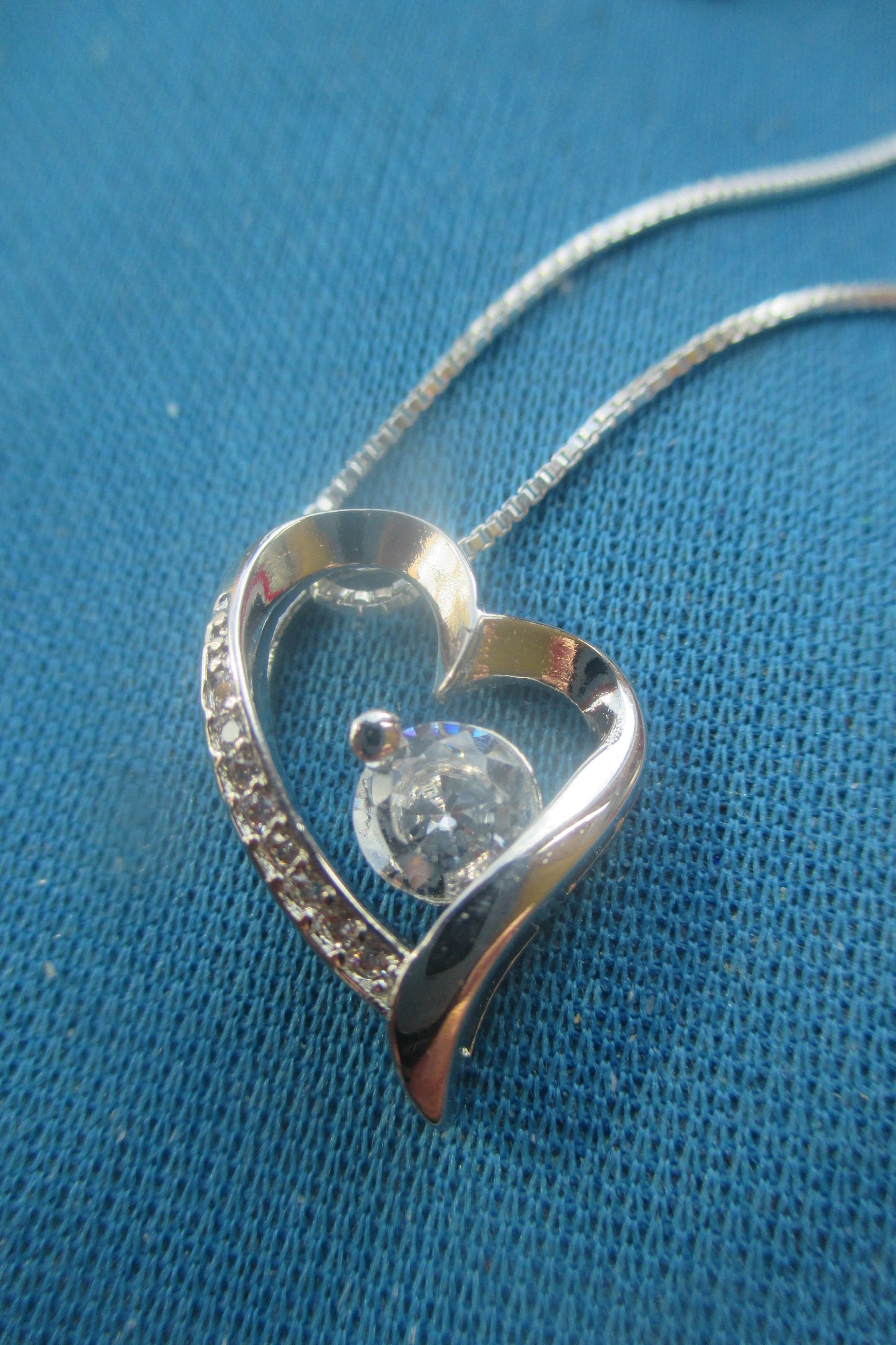 Silver heart pendant