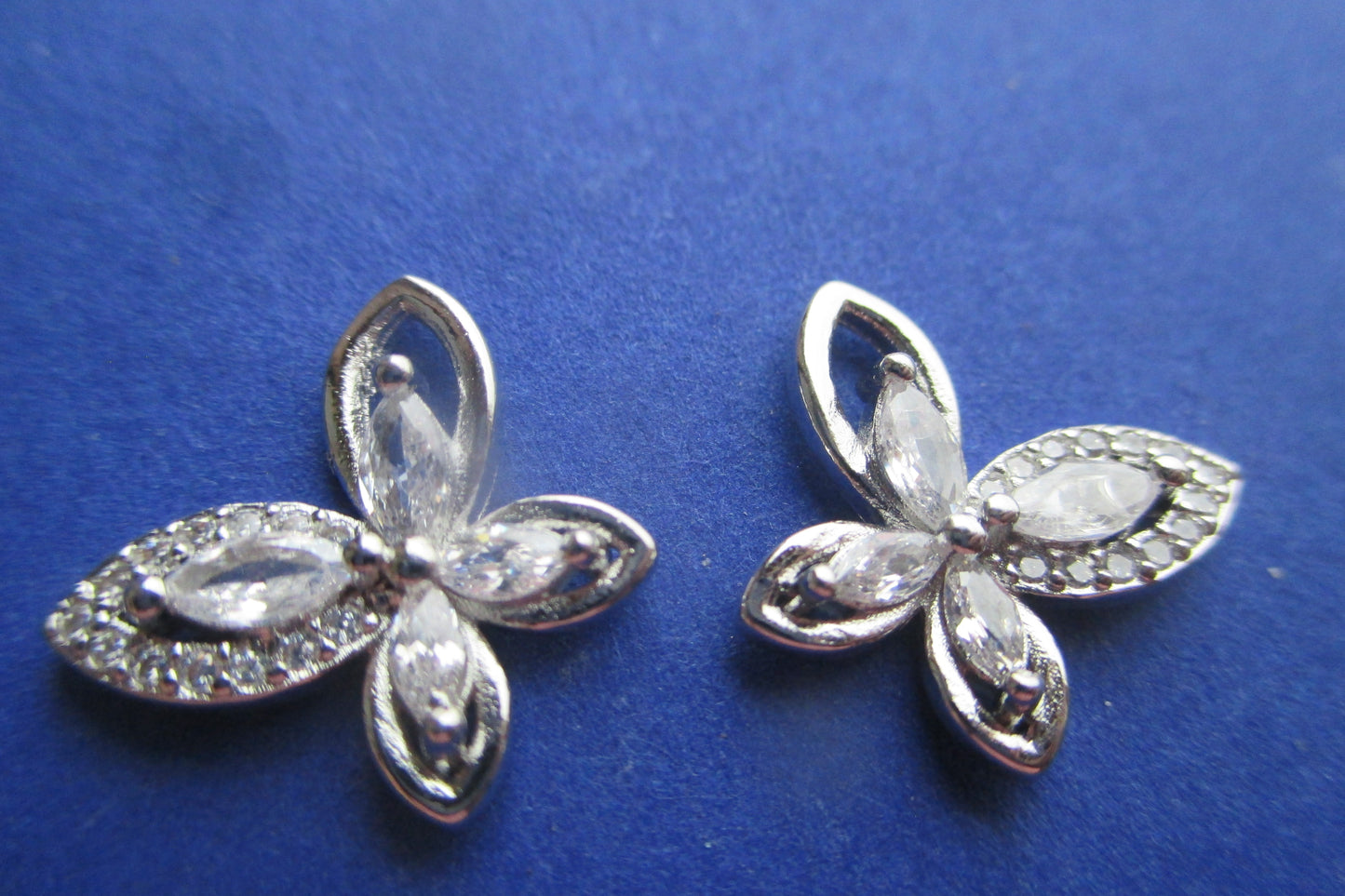 Butterfly stud earrings