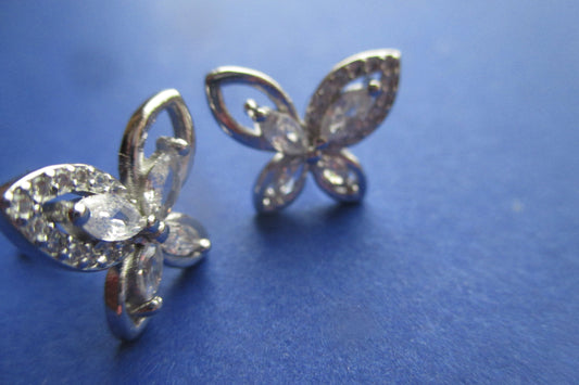 Butterfly stud earrings