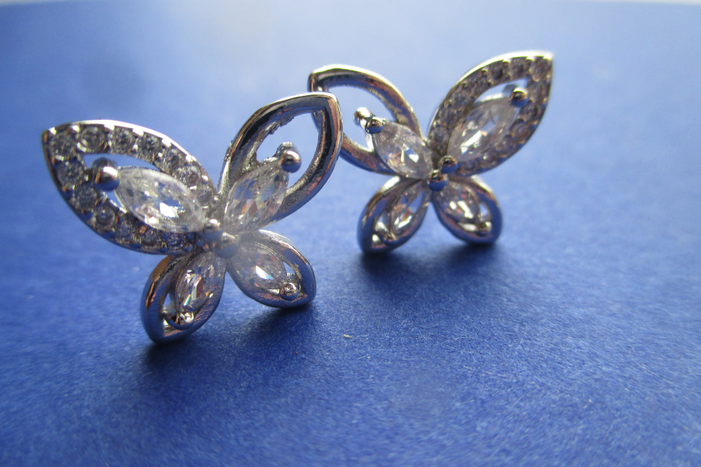 Butterfly stud earrings