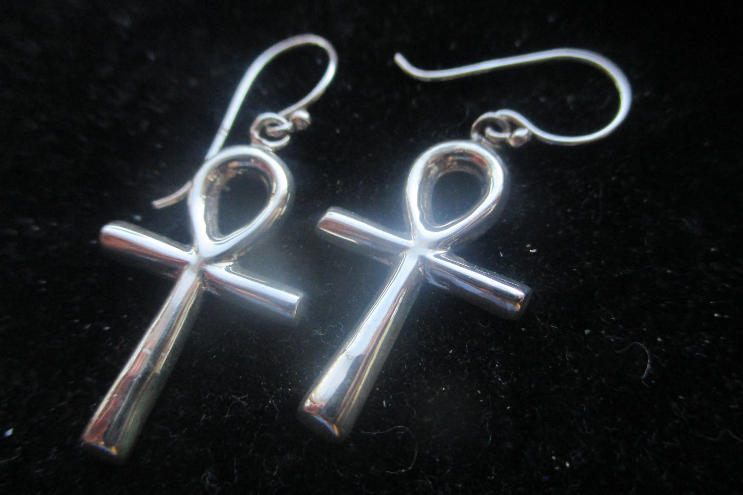 Egyptian Ankh hook earrings