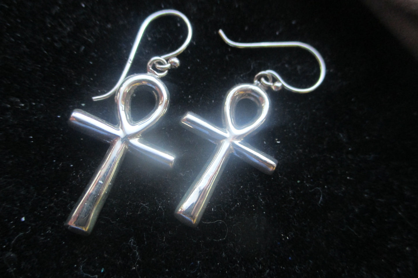 Egyptian Ankh hook earrings