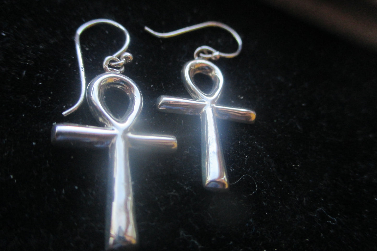 Egyptian Ankh hook earrings