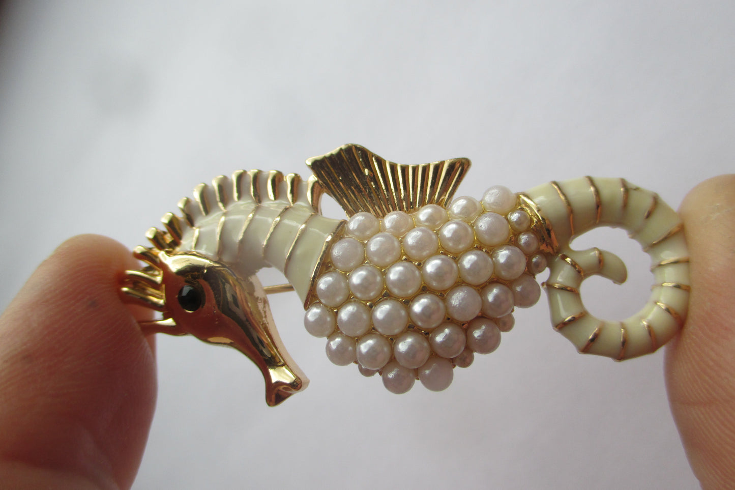 Sea horse broach