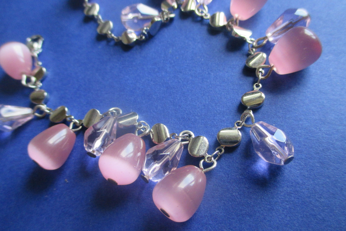 Pink venetian glass bracelet